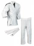 ADIDAS Judo "Club" white 350 gr, black stripes izmērs 170. džudo kimono uniforma