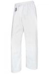 Judotrousers white 8oz cotton preshrink bikses 130-200.izmērs