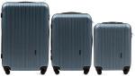 Bag Luggage 1pcs M Silver blue soma Dimensions: 64 x 43 x 27+5 cm
