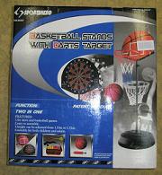 Basketball set with darts target spēle