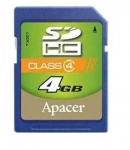 Apacer MEMORY SECURE DIGITAL HC 4GB/CLASS4 AP4GSDHC4-R