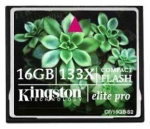 Kingston MEMORY COMPACT FLASH 16GB 133X/ELITE PRO CF/16GB-S2