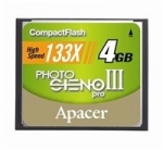 Apacer MEMORY COMPACT FLASH 4GB 133X/AP4GCF133-R
