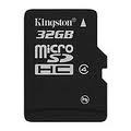 Kingston MEMORY MICRO SDHC 32GB CLASS4/SNGL PACK SDC4/32GBSP